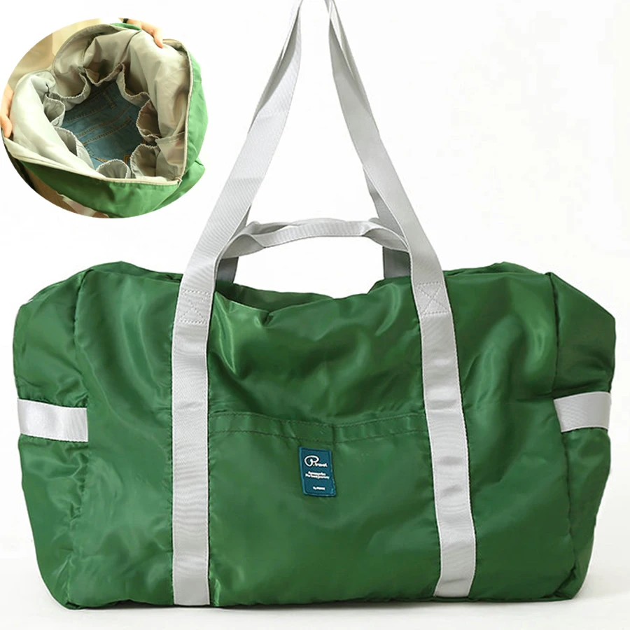 

travel bags hand luggage Waterproof Nylon Pouch Folding Men Women cabin Luggage Duffle Bag Carry on Hand Luggage Packing Cubes