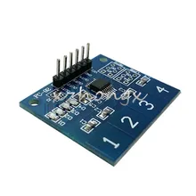 XNWY Straight needle 4 TTP224 capacitive touch switch 4 key touch button digital touch sensor clearance XNWY Straight needle 4 TTP224 capacitive touch switch 4 key touch button digital touch sensor clearance