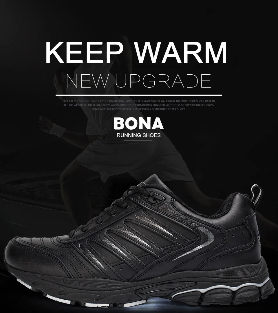 BONA New Classics Style Men Running Shoes Outdoor Walking Jogging Sneakers Lace Up Athletic Shoes Comfortable Sport Shoes Men BONA New Classics Style Men Running Shoes Outdoor Walking Jogging Sneakers Lace Up Athletic Shoes Comfortable Sport Shoes Men