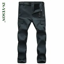 Новые Брендовые мужские брюки для кемпинга Hing, Осень-зима, ветрозащитные, теплые, толстые, для спорта на открытом воздухе, охоты, треккинга, брюки из материала Софтшелл