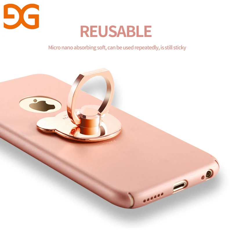 GUSGU 360 Degree Finger Ring Holder For iPhone X Universal Stand For iPhone 5 6s 8 Phone Holder for iPhone 7 Plus Samsung HUAWEI