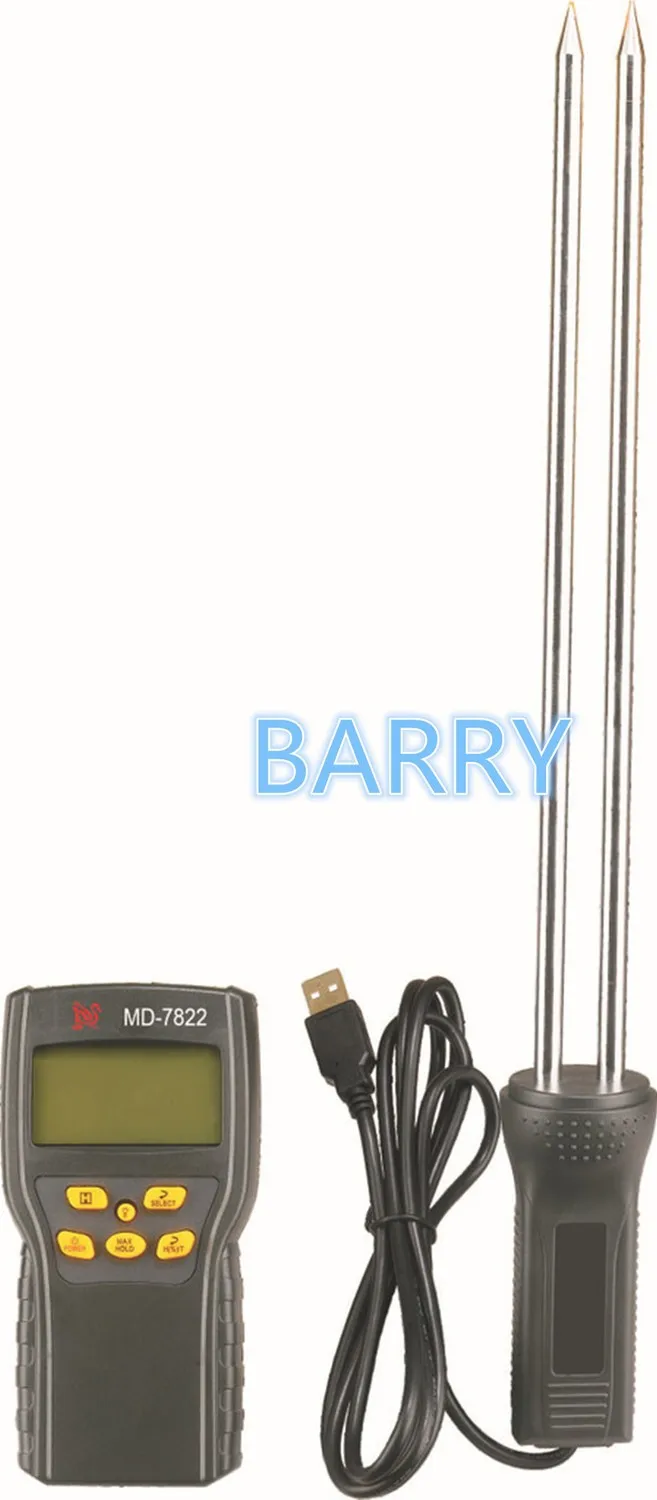 Digital Grain Moisture meter for Rice Corn Wheat Temperature Meter digital Hygrometer MD7822 LCD Display