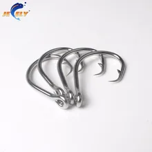 45 мм 4 шт нержавеющая сталь тунец рыболовный крючок для соленой рыбалки