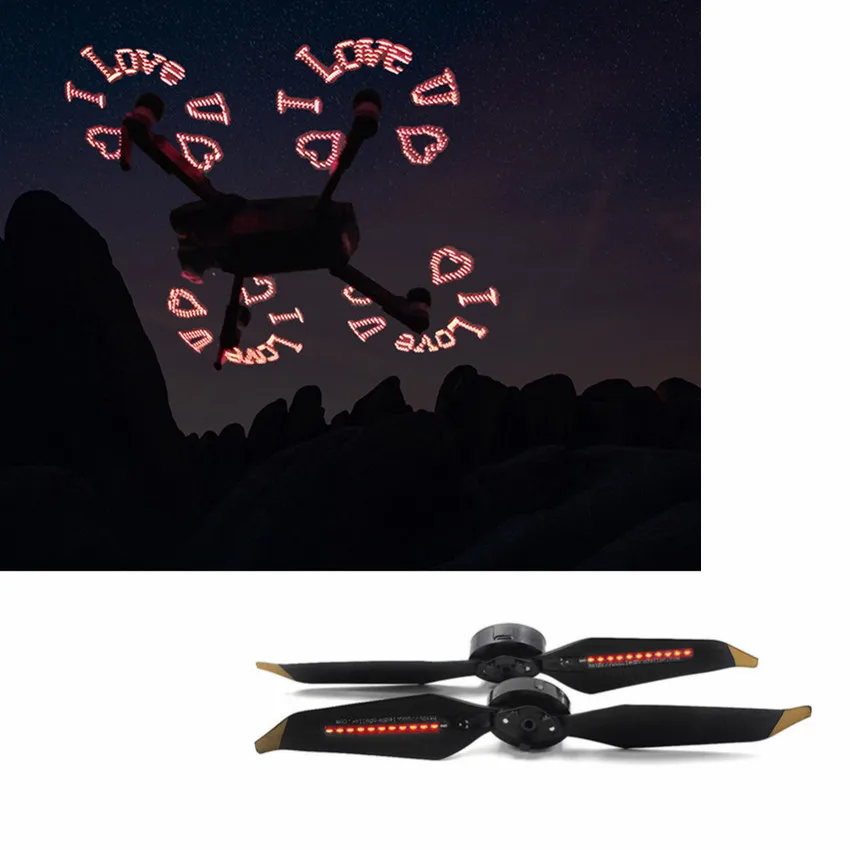 

8331 8331F Low-Noise Quick-Release LED Flash Word DIY Propeller Props For DJI Mavic Pro Accessoies