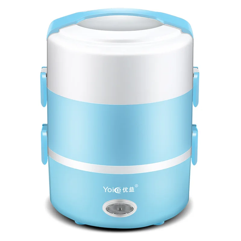 

Portable Electric Lunch Box 3 Layers Can Be Plugged In Heat The Lunch Box Hot Rice Artifacts Steamed Rice Insulation 2L