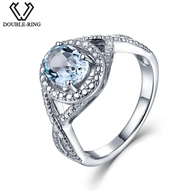 double r real diamond wedding rings female oval 16ct natural blue topaz women rings - Real Diamond Wedding Rings double r real diamond wedding rings female oval 16ct natural blue topaz women rings - Real Diamond Wedding Rings