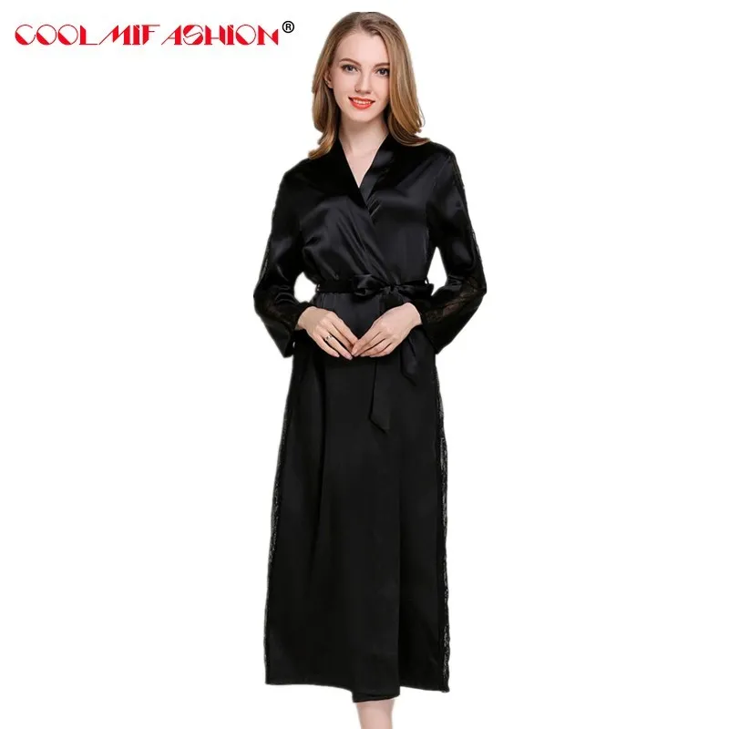 

Sexy Bathrobe Peignoir Femme Wedding Bride Bridesmaid Robe Women Silk Satin Short Night Robe Solid Kimono Robe Fashion Bath Robe