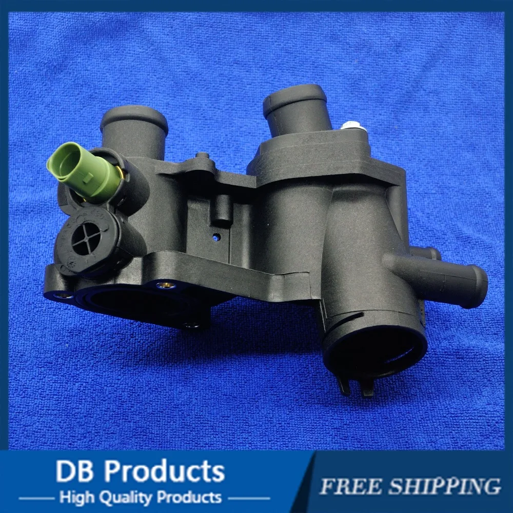 Thermostat housing with sensor for SEAT LEON TOLEDO/VW GOLF JETTA