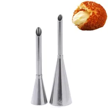 High Quality 2 Sizes Stainless Steel CupCake Cream Puff Icing Piping Nozzle Tips Sugarcraft Fondant Pastry Nozzles Free Shipping High Quality 2 Sizes Stainless Steel CupCake Cream Puff Icing Piping Nozzle Tips Sugarcraft Fondant Pastry Nozzles Free Shipping