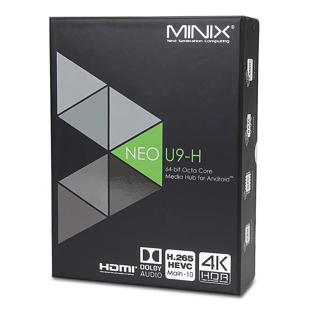 MINIX NEO U9-H+ NEO A3 Смарт ТВ коробка с голосом Вход воздуха Мышь 64-битному восьмиядерному медиа центр Android 7,1 2 Гб 4K ТВ-Приставка Smart ТВ коробка
