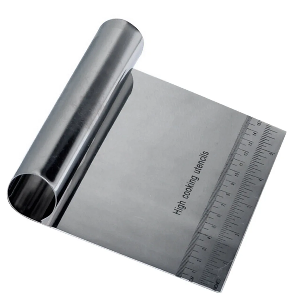 

1PC Stainless Steel Pizza Dough Scraper Cutter Pastry Spatulas Blade DIY Cake Decorating Baking Tools Kitchen Gadgets