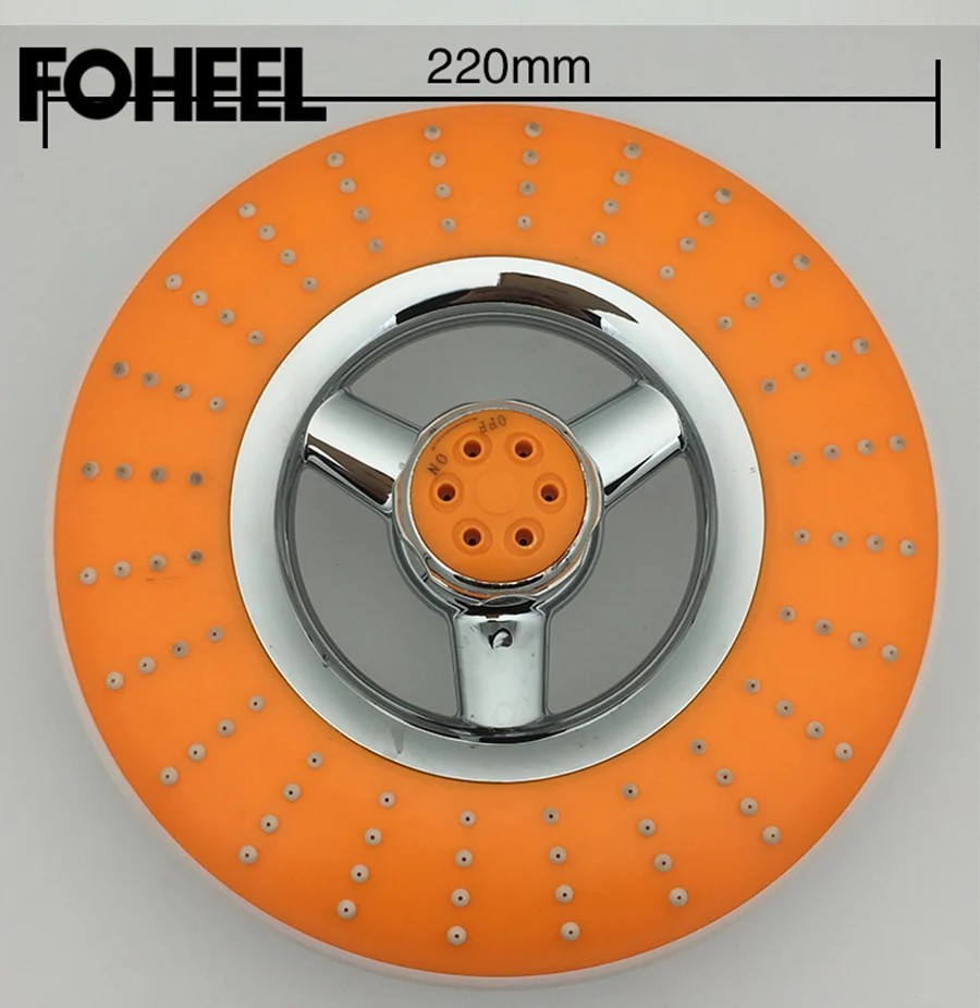 FOHEEL, высокое качество, ручной душ и верхний спрей, насадка для душа, насадка для душа высокого давления, водосберегающая душевая головка