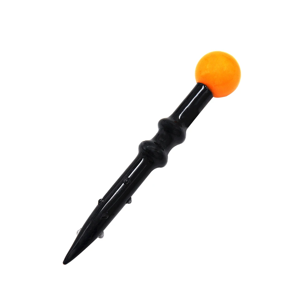 HORNET коническая форма кварцевая крышка карбюратора Dabber восковой папы инструмент 4,06 дюймов кварцевая ручка карбюратор крышка кварца Banger Стекло Курительная Водопровод - Цвет: Yellow-Black