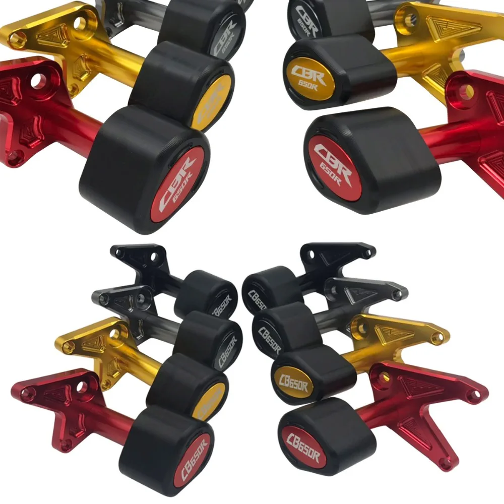 Slider para Honda Motocicleta Caindo Proteção Acidente Sliders Protector Quadro Cbr 650r 650 r cb Cnc Cb650r Cbr650r 19-20 2 Molduras ornamentais e capas