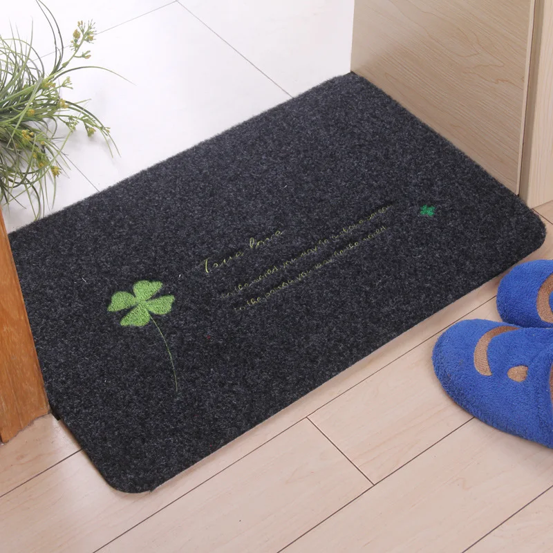 

Four leaves Clover Welcome Floor Mats Oil Absorption Kitchen Carpets and Rugs Anti Slip Shower Bath Mats Entrance Door Mat UDC62