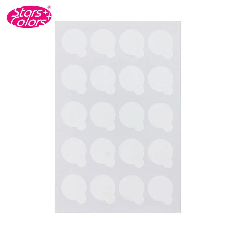 

100pcs disposable Eyelash glue holder Pallet Eyelash Extension glue pads stand on eyelash jade stone small size 2.5cm