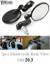 7/" 22 мм Мотоцикл заднего вида черная ручка бар конец сторона зеркала заднего вида для SUZUKI SV650 SV1000 SV 650 1000