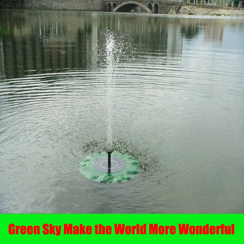 

Max Spray Height 70CM Floating Lotus Flower Leaf Pool Pond Outdoor Solar Panel Home Garden Decoration Fountain Outdoor