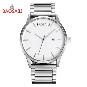

Fashion mens watches top brand luxury date display dial men watches waterproof quartz wristwatch stainlessd steel clock relogio