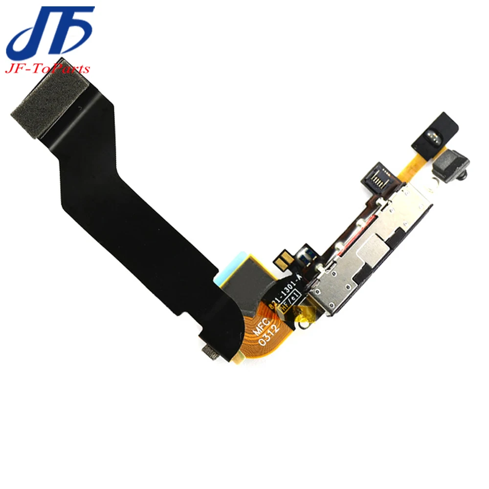 50pcs New Dock Connector Charging Port Flex Cable for iPhone 4 4g CDMA 4s Mobile Phone Charger