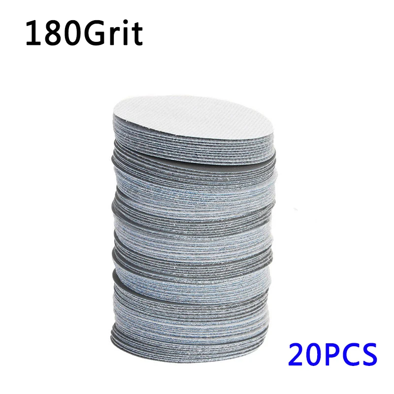 180Grit 20 шт. 75 мм " 40~ 3000 Грит шлифовальные диски шлифовальные полировки колодки - Сетки: 180Grit