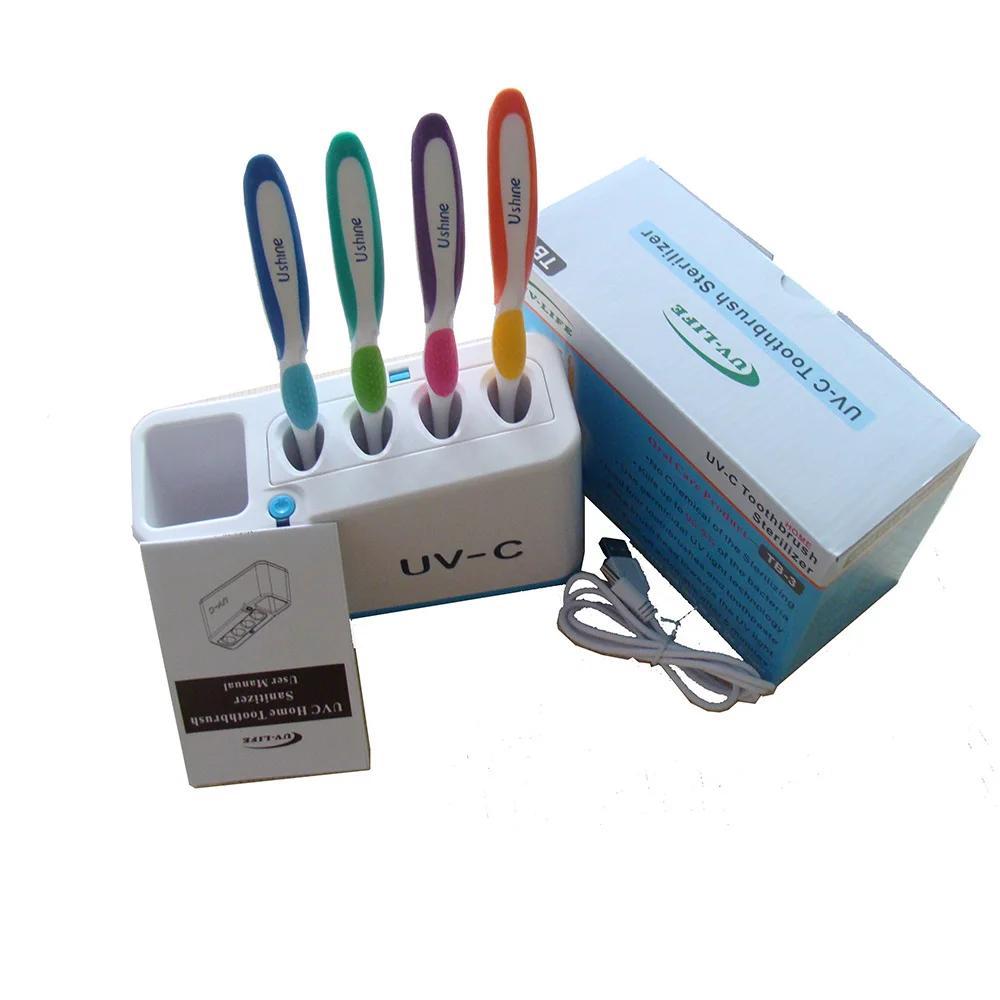 Стерилизатор зубной щетки использует высококачественную ультрафиолетовую лампу для стерилизации и защиты десен