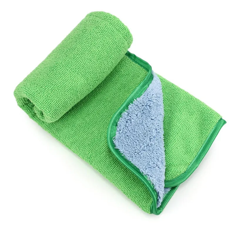 42x37CM Super Absorbent Car Wash Microfiber Coral Velvet Towel Cleaning Drying Cloth 30x30CM drying towel car cloth - Color: 42x37CM