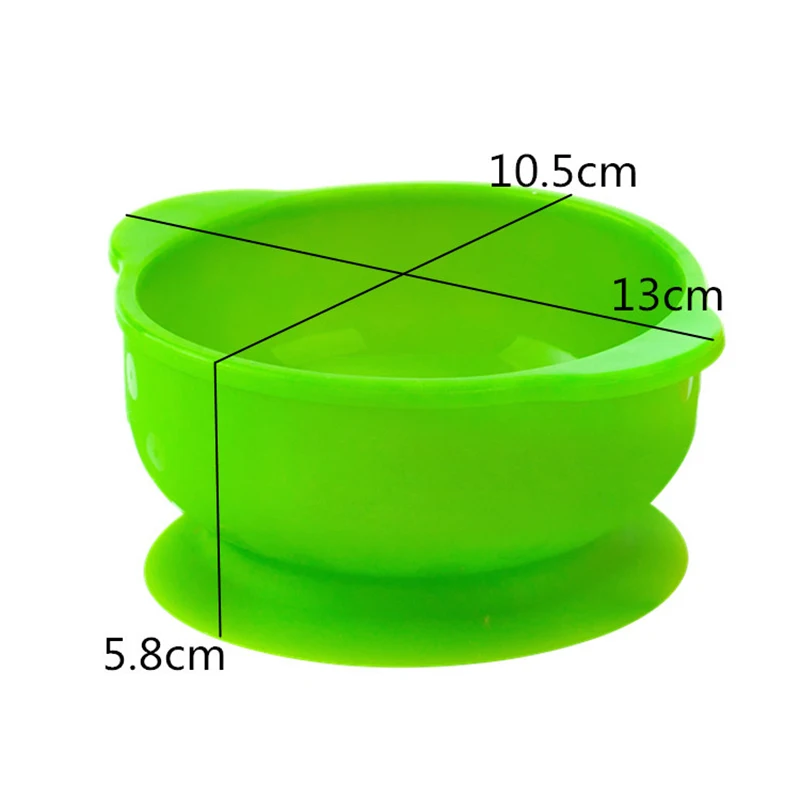 2 PcsSet Baby Food Storage Silicone Dinnerware Kids Child Suction Bowl Eco-friendly Children Training Feeding Dishes BB3109 (6)