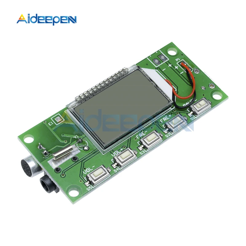 

DSP PLL 87-108MHz Digital Stereo FM Wireless Transmitter Module Microphone Board Multi-function Frequency Modulation