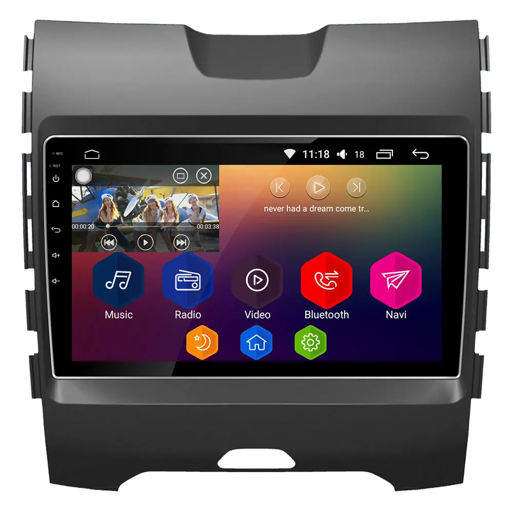 

9" IPS WIFI Android 8.1 Octa Core 2GB RAM 32GB ROM RDS BT Car DVD Multimedia Player Radio For Ford Edge Ranger 2013-2018