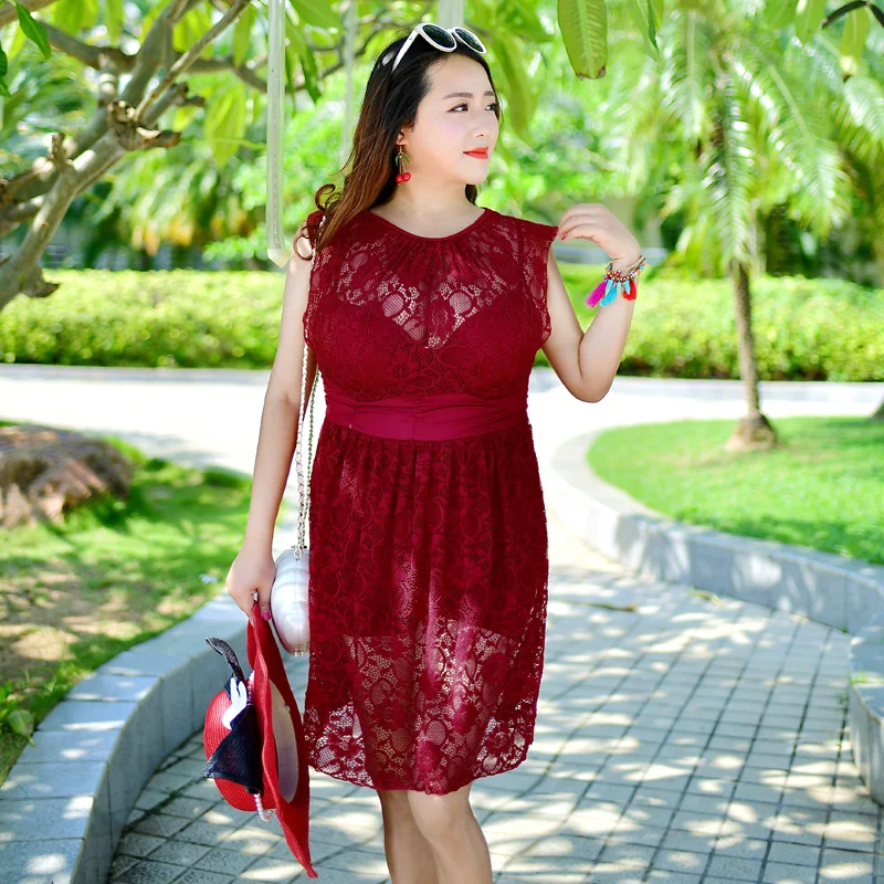 New sexy Women Swimsuits comfortable lace border larger size One Piece