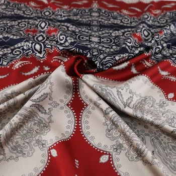 

Chinese patchwork sewing material stretch satin crepe soft dress fabric charmeuse