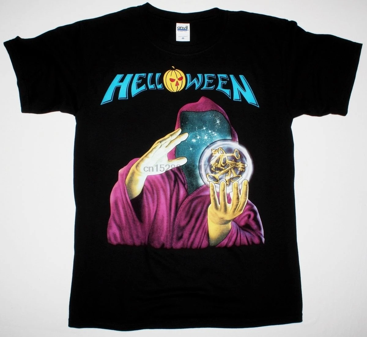 Helloween Keeper Of The Seven Keys Gamma Ray Iron Saviour/Новая черная футболка забавные хлопковые