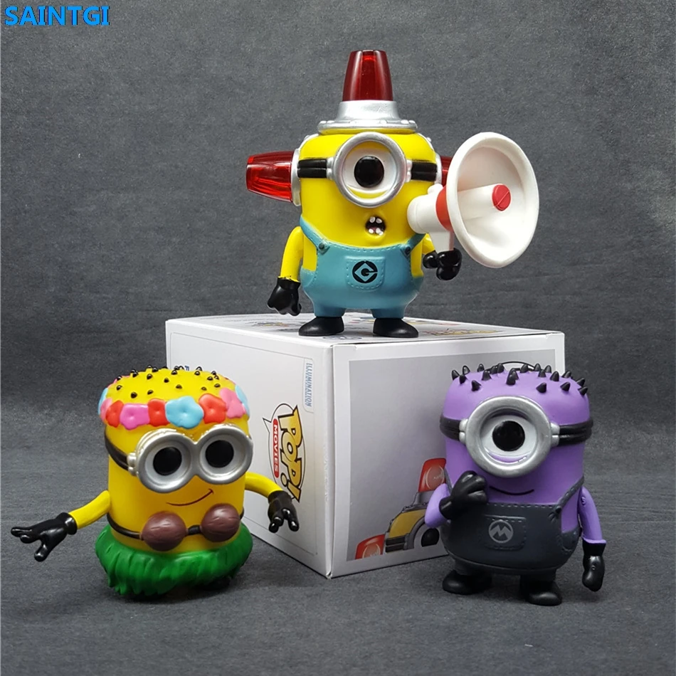 

SAINTGI POP Despicable Me Minion Hula Minion Action Figure Collection Model kids toys Doll 10CM Pvc Model Movie & Tv Kids Toys