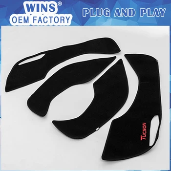

For Hyundai Tucson 3rd 2015 2016 Car terylene Anti kick Door Anti-Kick Pad Door protection Cover Decoration Car-styling