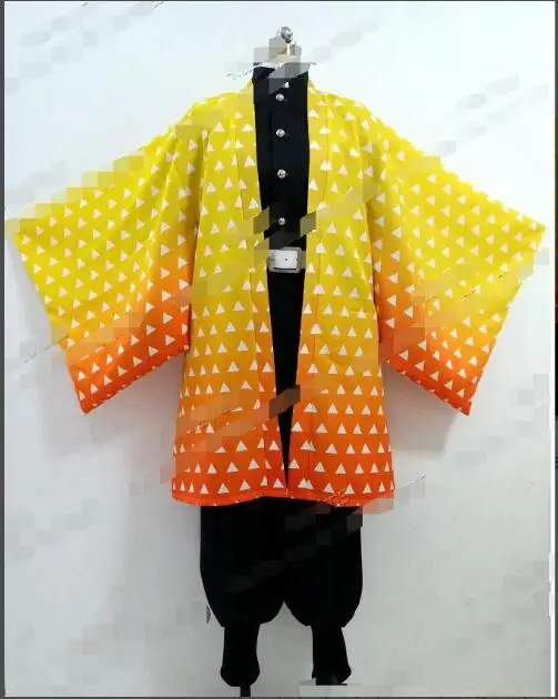 

Custom made Agatsuma Zenitsu Demon Slayer Kimetsu no Yaiba Anime Cosplay Agatsuma Zenitsu Cosplay Costume kimono costume