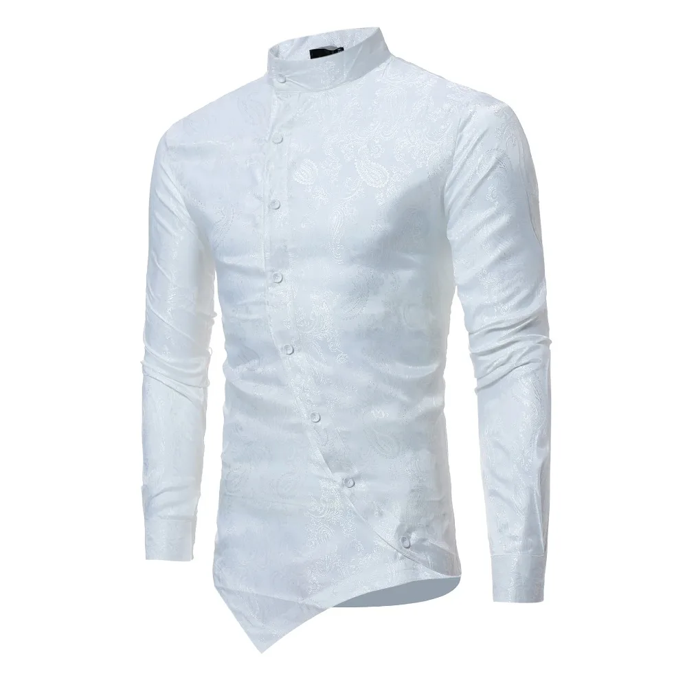 

Autumn Men Long Sleeve Shirt Camisa Masculin Slim Fit Business Turn Down Collar Shirt Black Male Fashion Shirts Men Clothing