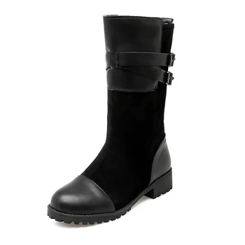 

Knight's boots in the winter of 2018 new party with low heel boots in the 33-43 size code 181107