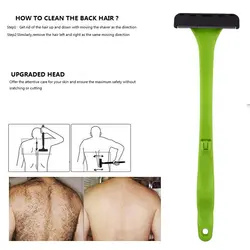 Мини складной средство для удаления волос бритвы для Для мужчин Вернуться эпиляция устройство руководство Бритва Уход за телом Средства
