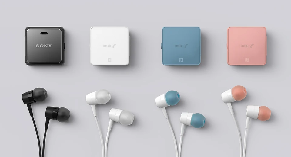 Fone de Ouvido sem Fio Sony Estéreo Bluetooth Colar Clipe Fone Nfc Frete Grátis Sbh24