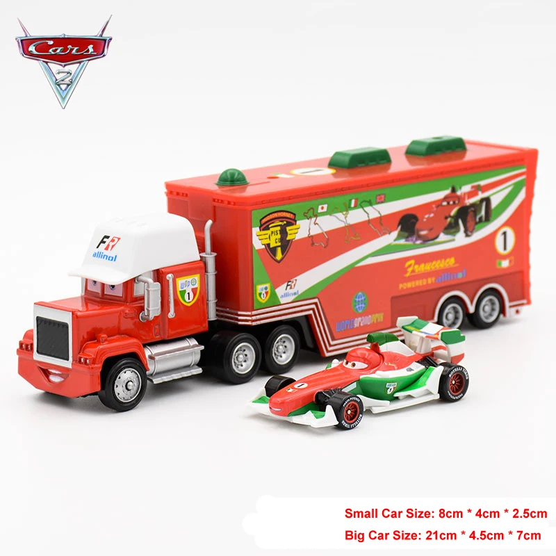 Disney Pixar Cars Lightning McQueen Mack Truck Mater литой под давлением Металлический Игрушечный