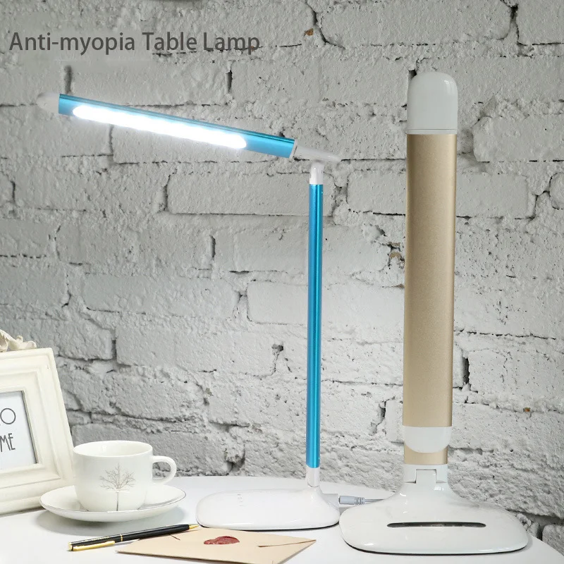 

10W Adjustable LED Desk Lamp with USB charge Touch Switch and Touch Dimmer Table Lamp Business Gift Luminaria de Mesa