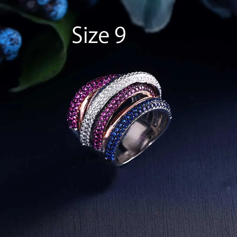 Jankelly Топ Новая мода колье ожерелья кубический циркон микро проложить Установка медная основа для женщин подарок с бесплатной доставкой - Окраска металла: Pink 9