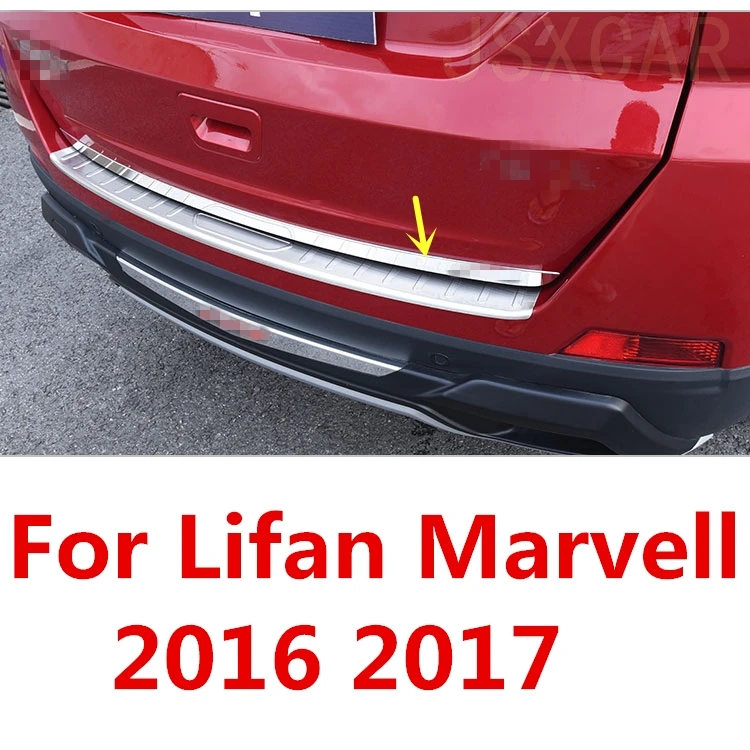 Крышка багажника из нержавеющей стали для livan marvl 2016 2017 1 шт.|Хромирование| |
