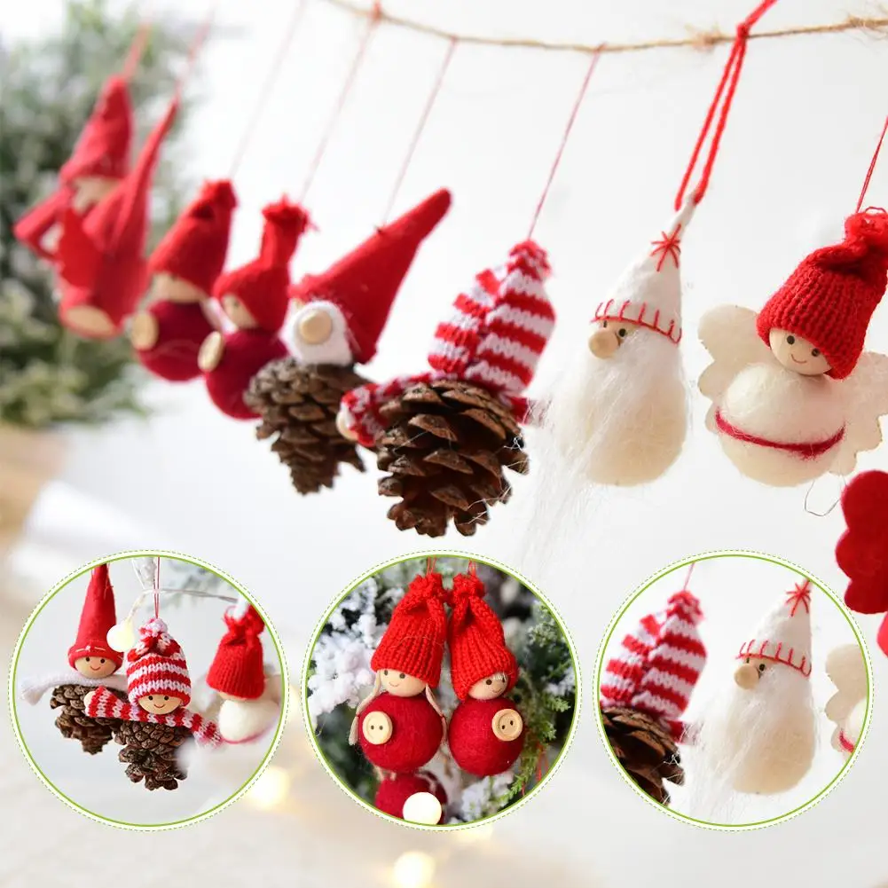 

2 PCS Non-Woven Christmas Tree Ornament Christmas Decoration Door Hanging Home House Festival Tree Door Hanging Supplies