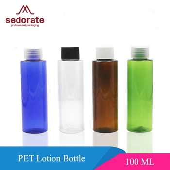 

Sedorate 50 pcs/Lot 100ML PET Plastic Bottle For Cosmetic Shampoo Containers Refillable Bottle Lotion Bottles JX028