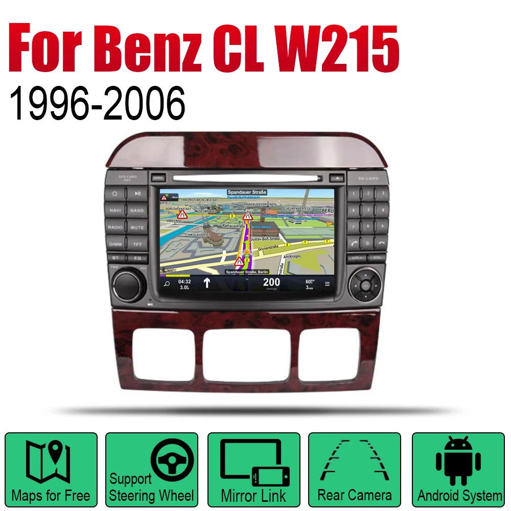 Android автомобильный DVD GPS Navi для Mercedes Benz CL Class W215 1996~ 2006 NTG плеер навигация WiFi Mulitmedia система аудио стерео эквалайзер