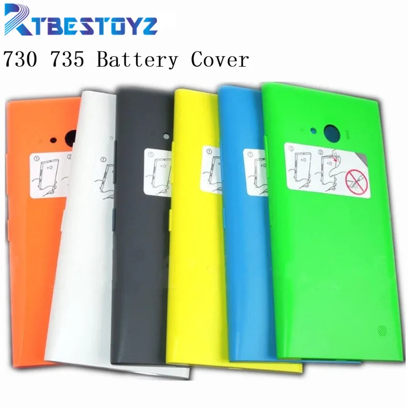 Задняя крышка RTBESTOYZ для Nokia lumia 730 аккумулятора Lumia 735 с боковой кнопкой|Корпусы и