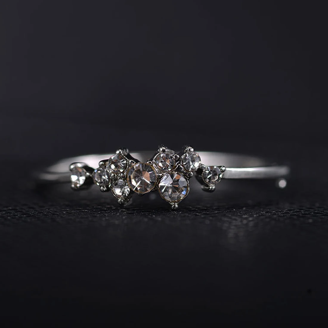 Ювелирные изделия Strass кристалл опал кольца разного размера Горячая Распродажа Гальваническое девять колец элегантные модные женские кольца на палец