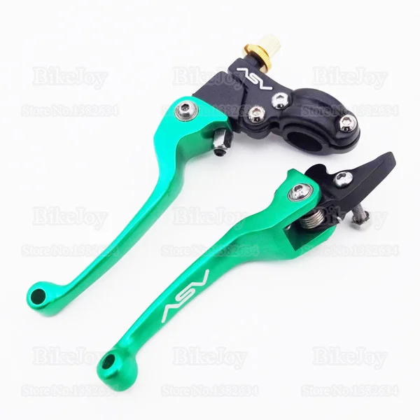 Aluminum Folding ASV 1st Universal Brake Clutch Levers 22mm Green for